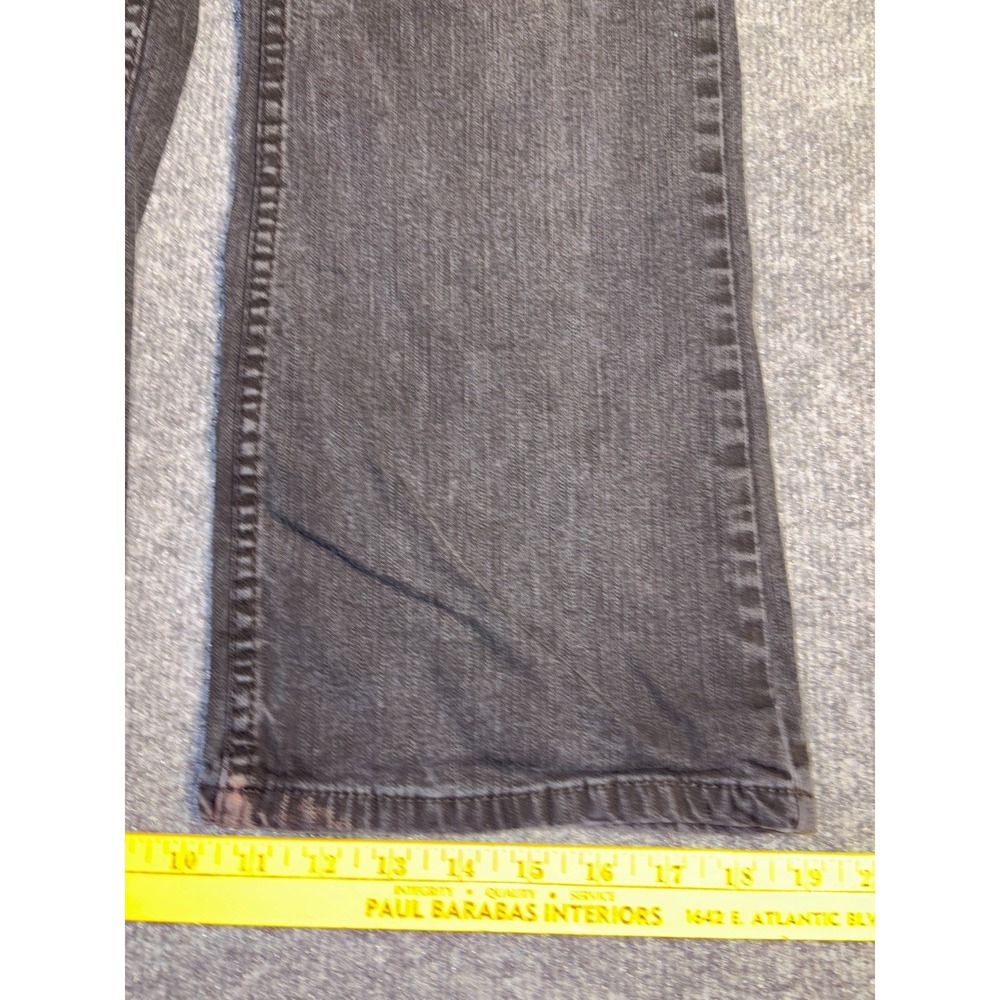 Levi's Bootcut Jeans Women's 12 Black Denim Mid-Rise Dark Wash Grunge Streetwear - Picture 5 of 13